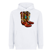 White cowboy boots christmas Heavyweight Hoodie - RanaPortraitStore