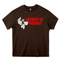 Chocolate Brown university of phoenix Heavy Core Tee - artisFamous