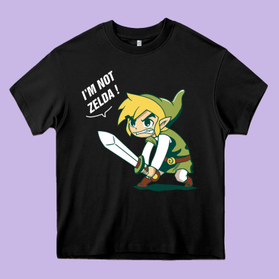 I’m Not Zelda Heavy Core Tee Designed By Artisfamous