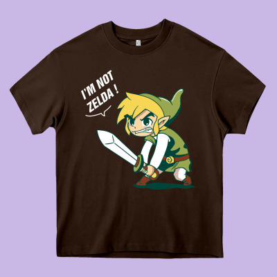 I’m Not Zelda Heavy Core Tee Designed By Artisfamous