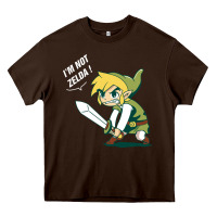 Chocolate Brown i’m not zelda Heavy Core Tee - artisFamous