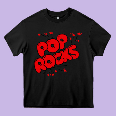 Pop Rocks Heavy Core Tee Designed By Artisfamous