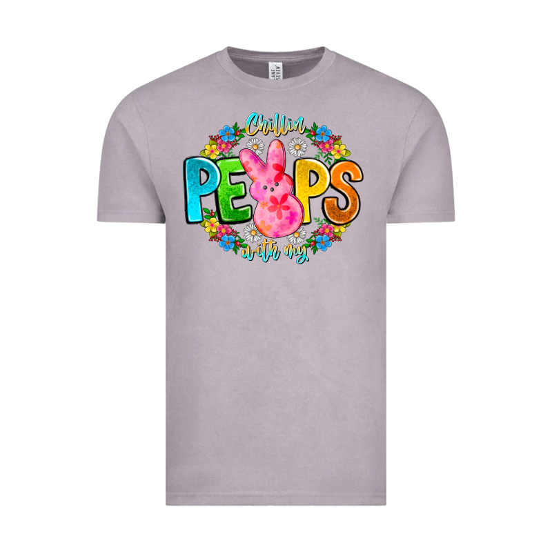 Chillin Peeps With My Vintage Tee by CowhideDigitalArt | Teevron