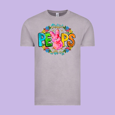 Chillin Peeps With My Vintage Tee Designed By Cowhidedigitalart