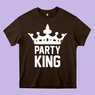 Party King Heavy Core Tee Designed By Artisfamous