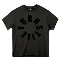 Asphalt TURNSTILE BLACK ON WHITE Heavy Core Tee - artisFamous