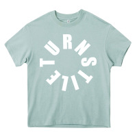 Arona TURNSTILE WHITE ON BLACK. Heavy Core Tee - artisFamous