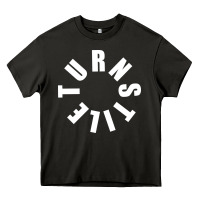Asphalt TURNSTILE WHITE ON BLACK. Heavy Core Tee - artisFamous