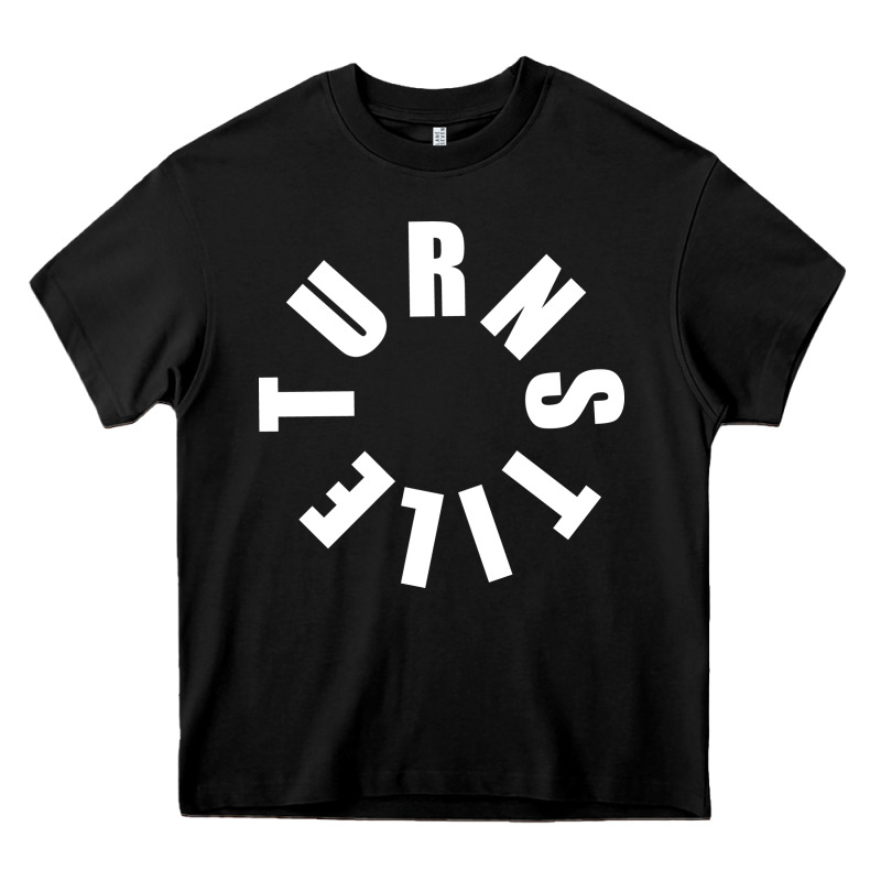 Turnstile White On Black. Heavy Core Tee by artisFamous | Teevron