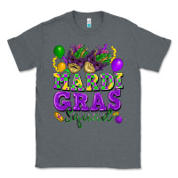 Charcoal Heather Mardi Gras squad Classic Tee - FaDigitalArtStudio