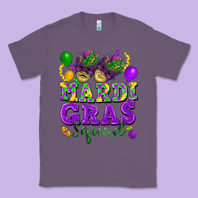 Mardi Gras Squad Classic Tee Designed By Fadigitalartstudio
