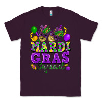 Plum Mardi Gras squad Classic Tee - FaDigitalArtStudio