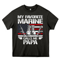 Asphalt marine papa, gifts my favorite marine calls me pa pa military mother Heavy Core Tee - artisFamous
