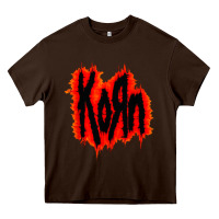 Chocolate Brown vintage kor'n Heavy Core Tee - artisFamous