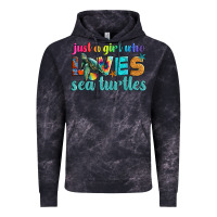 Cloud Black just a girl who loves sea turtle Vintage Hoodie - Artiststas