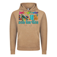 Vintage Coffee just a girl who loves sea turtle Vintage Hoodie - Artiststas