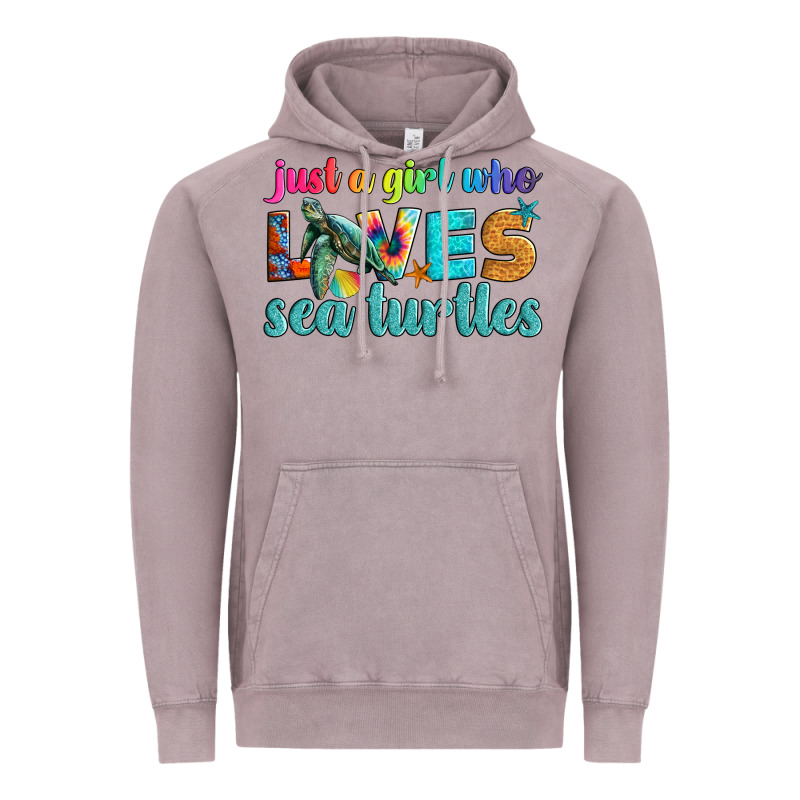 Just A Girl Who Loves Sea Turtle Vintage Hoodie by Artiststas | Teevron