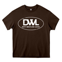 Chocolate Brown heels wrestling dwl Heavy Core Tee - artisFamous