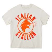 Cream italian stallion Heavy Core Tee - artisFamous