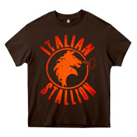 Chocolate Brown italian stallion Heavy Core Tee - artisFamous