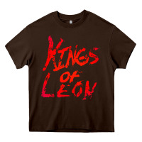 Chocolate Brown kings of leon Heavy Core Tee - artisFamous