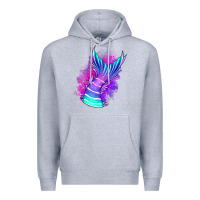 Heather Grey mermaid Premium Hoodie - Jasminsmagicworld