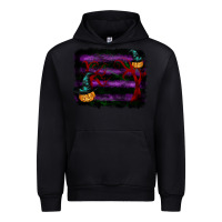 Black halloween witch hat backround Urban Hoodie - RanaPortraitStore