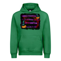 Emerald halloween witch hat backround Urban Hoodie - RanaPortraitStore