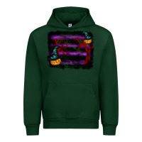 Foreset Green halloween witch hat backround Urban Hoodie - RanaPortraitStore