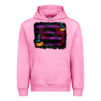 Fuchsia Pink halloween witch hat backround Urban Hoodie - RanaPortraitStore