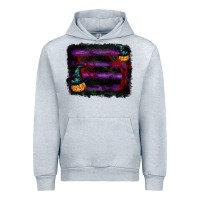 Heather Grey halloween witch hat backround Urban Hoodie - RanaPortraitStore