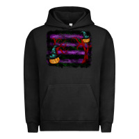 Pigment Black halloween witch hat backround Urban Hoodie - RanaPortraitStore