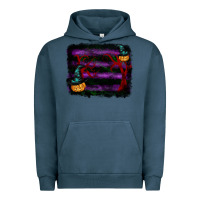 Pigment Midnight Navy halloween witch hat backround Urban Hoodie - RanaPortraitStore