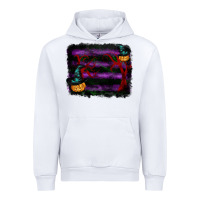 White halloween witch hat backround Urban Hoodie - RanaPortraitStore