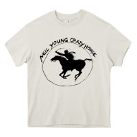 Cream neil young Heavy Core Tee - artisFamous