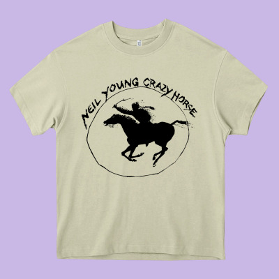 Neil Young Heavy Core Tee Designed By Artisfamous