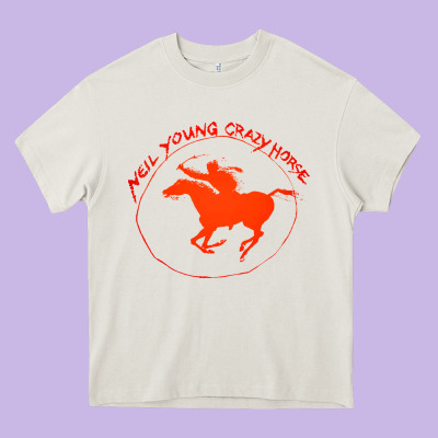 Neil Young Heavy Core Tee Designed By Artisfamous