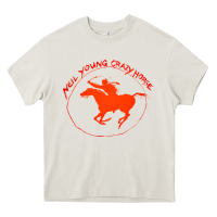 Cream neil young Heavy Core Tee - artisFamous