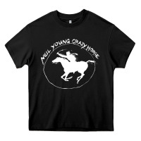 Black neil young Heavy Core Tee - artisFamous