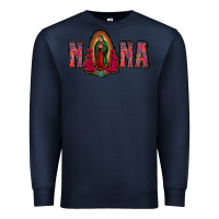 Navy Nana Lady Of Guadalupe Premium Sweatshirt - Jasminsmagicworld