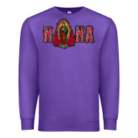 Purple Nana Lady Of Guadalupe Premium Sweatshirt - Jasminsmagicworld