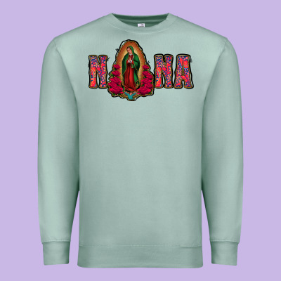 Nana Lady Of Guadalupe Premium Sweatshirt Designed By Jasminsmagicworld