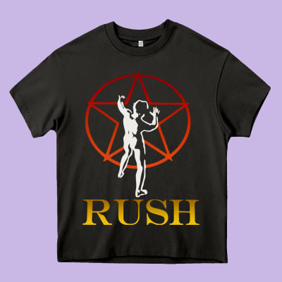 Rush Vintage Starman Unisex Heavy Core Tee Designed By Artisfamous