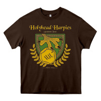 Chocolate Brown holyhead harpies Heavy Core Tee - artisFamous