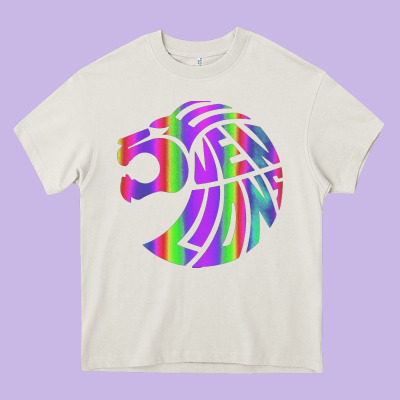 Reflective 7 Lions Heavy Core Tee Designed By Artisfamous