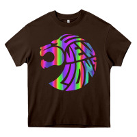 Chocolate Brown reflective 7 lions Heavy Core Tee - artisFamous