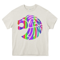 Cream reflective 7 lions Heavy Core Tee - artisFamous