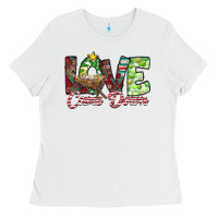 White Love Came Down Ladies Tee - CowhideDigitalArt