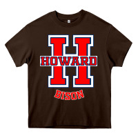 Chocolate Brown howard 1867 university Heavy Core Tee - artisFamous