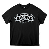 Black san antonio sport Heavy Core Tee - artisFamous